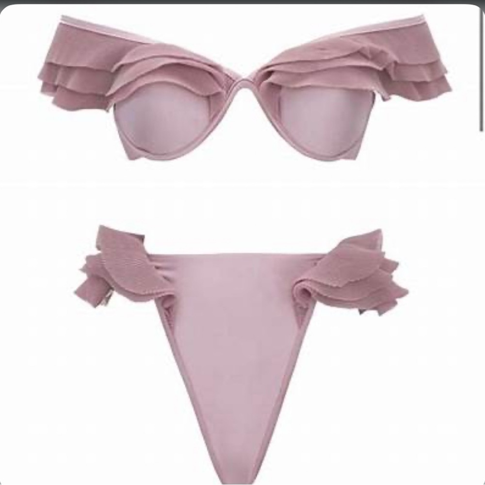 Andrea Iyamah Rose Pink Bikini Set XL  NWT